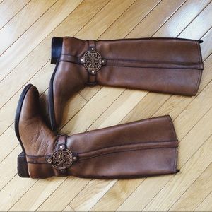 Tory Burch Leather Riding Boots